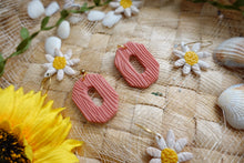 Load image into Gallery viewer, Peach tree bark wood dangle
