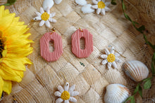 Load image into Gallery viewer, Peach tree bark wood dangle
