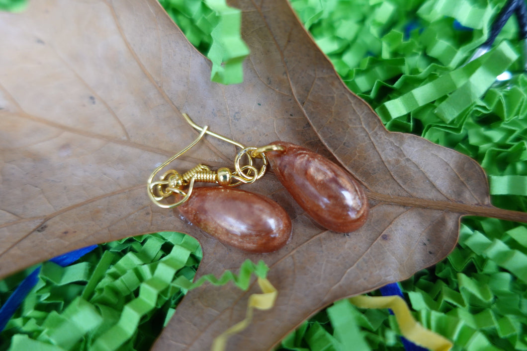 Small Bronze Handmade Earrings