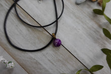 Load image into Gallery viewer, Handmade Purple and white Resin Gem
