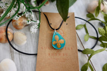 Load image into Gallery viewer, Orange and Blue Pendant Necklace
