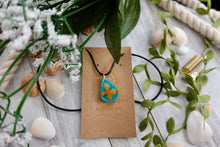 Load image into Gallery viewer, Orange and Blue Pendant Necklace
