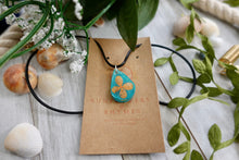 Load image into Gallery viewer, Orange and Blue Pendant Necklace
