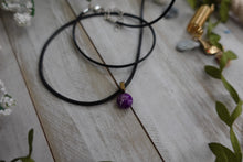 Load image into Gallery viewer, Handmade Purple and white Resin Gem
