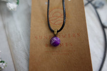 Load image into Gallery viewer, Handmade Purple and white Resin Gem
