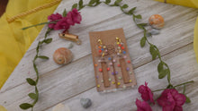 Load image into Gallery viewer, Rainbow Dot Dangle earrings
