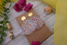 Load image into Gallery viewer, Rainbow Dot Fan Earrings
