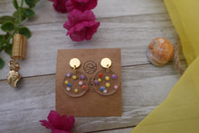 Load image into Gallery viewer, Small Rainbow Dot Earrings

