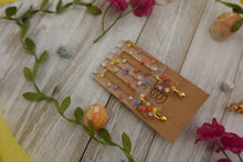 Load image into Gallery viewer, Rainbow Dot Dangle earrings
