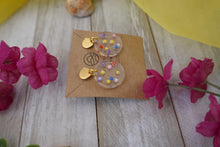 Load image into Gallery viewer, Small Rainbow Dot Earrings
