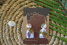 Load image into Gallery viewer, Terrazzo arch earrings
