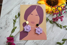 Load image into Gallery viewer, Lavender Purple textured flower
