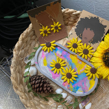 Load image into Gallery viewer, Sunflower Dangle Earrings
